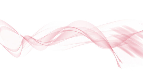 Abstract pink curved line wave pattern on a solid background isolated on transparent background © FS