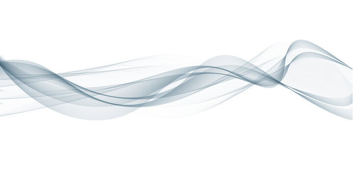 Abstract wave lines background with grey smooth curve movement vector, futuristic dynamic wavy swirl flowing pattern, digital technology twisted particles, undulate energy concept, PNG illustration.