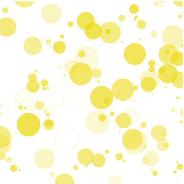 Yellow dynamic bubble pattern background