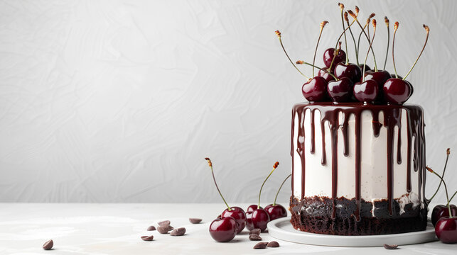 Gourmet Bakery Drip Cake Banner Concept 