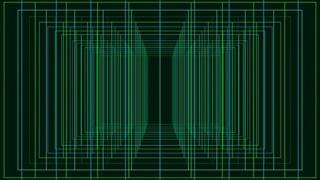Futuristic Neon grid lines motion graphics background