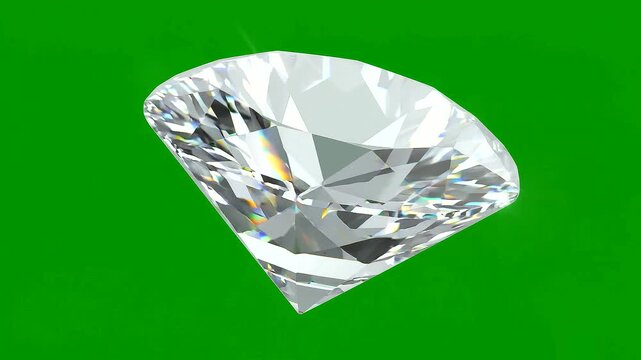 diamond on Green background