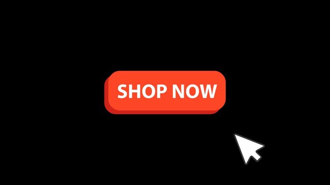 Shop Now button animation with cursor