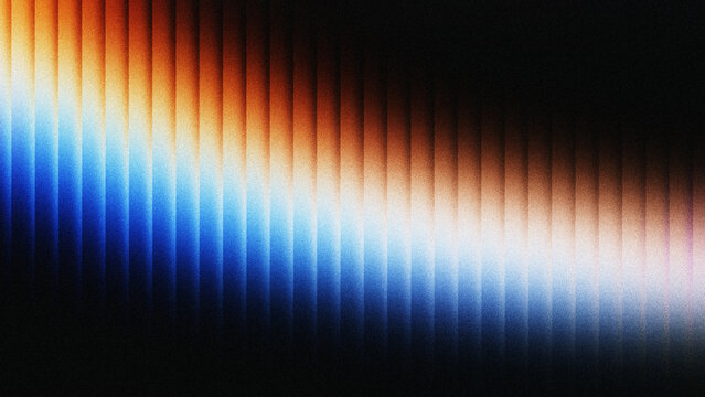 Abstract vertical gradient background with orange and blue light