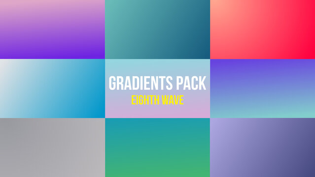 10 Gradient Backgrounds with color control