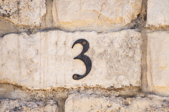 Number three, 3