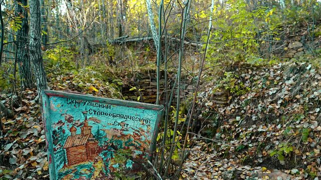 Sungulsky Old Believer hermitage, 1811. Remnants of an ancient Old Believer monastery, schismatic and Old Believer peasant worship.