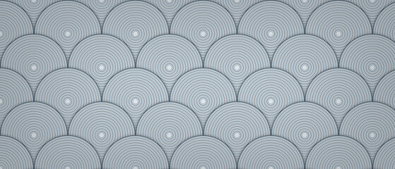 Light blue scallop fish scale pattern texture © MstZebun
