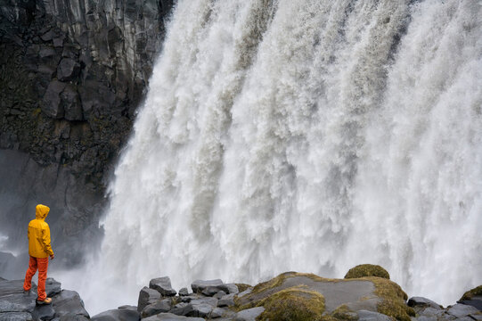Dettifoss Waterfall in Jokulsargljufur National Park in Iceland
