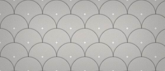 Light grey scallop fish scale pattern texture © MstZebun