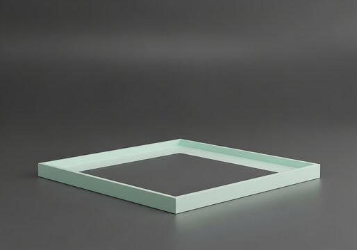 Minimalist square frame with inner shadow
