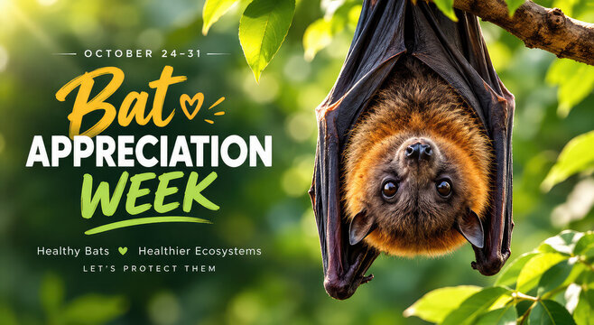 Flying Fox Bat for Bat Appreciation Week &ndash; October 24&ndash;31