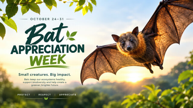 Flying Fox Bat for Bat Appreciation Week &ndash; October 24&ndash;31