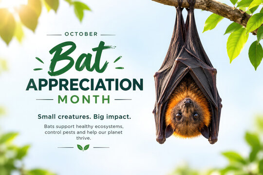 Flying Fox Bat for Bat Appreciation Week &ndash; October 24&ndash;31