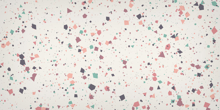 Colorful speckles on cream terrazzo pattern texture