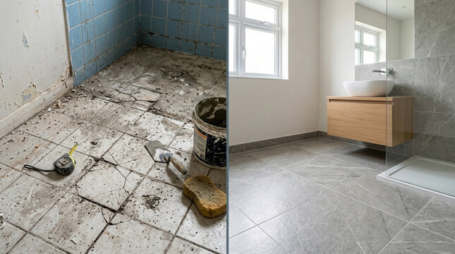 Before and After Bathroom Renovation: Old vs New, Remodel Transformation