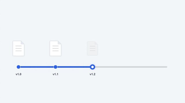 Software Development Version Control Process Animation