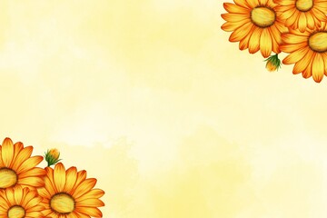 Colorful floral background of yellow flowers,greetings, wallpaper, fashion, posters © Anna