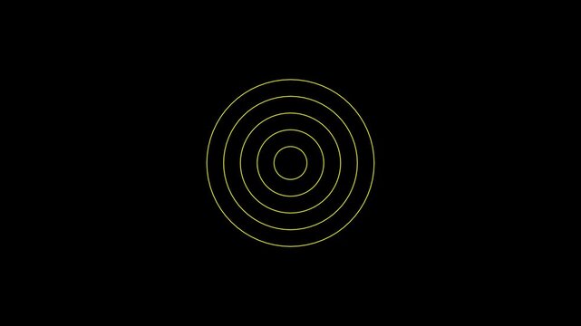 Radio waves waves background. network tower produced radio wave concept. Radio Waves in Circle Form, Radio wave signal animated background. Technology radio waves signal icon animation