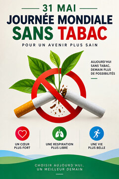 Affiche journ&eacute;e mondiale sans tabac