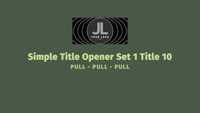 Simple Title Opener Set 1 Title 10