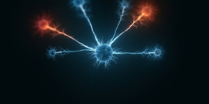 Neural network with glowing synapses connections