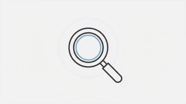 Magnifying Glass Search Icon Animation