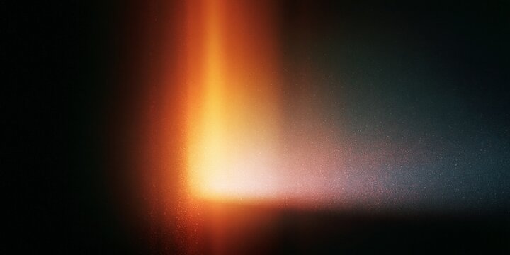 Abstract glowing light with dust particles