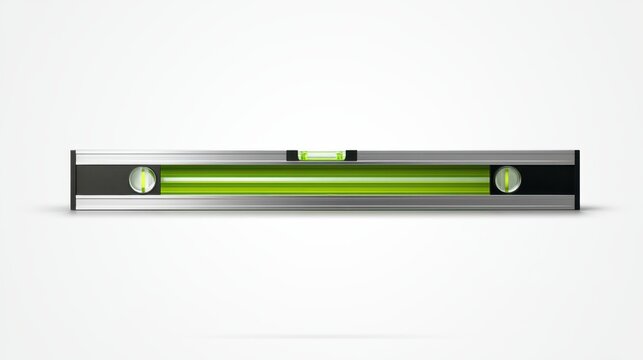 Professional spirit level with green bubble