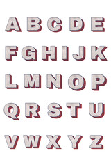 Printable a-z alphabet png vintage bold fonts in lettering typography © Rawpixel.com