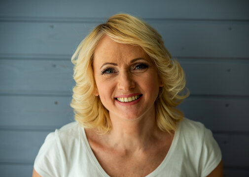 Smiling Mature Woman.