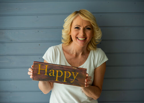 Happy Mature Woman.