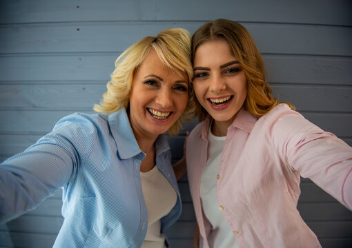 Happy Mother Daughter Selfie.