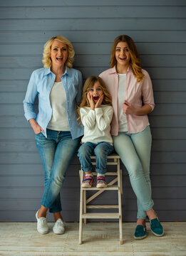 Surprised Family Generations.