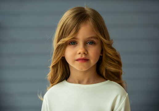 Serious Young Girl.