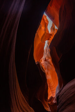 Antelope Canyon sandstone passage in Arizona desert