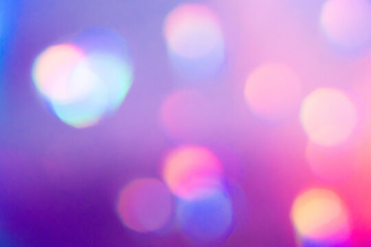 Colorful bokeh light background with soft abstract glow