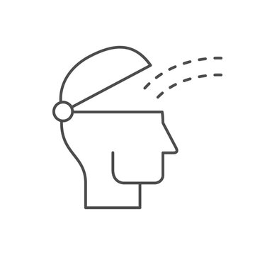Knowledge acquiring line outline icon