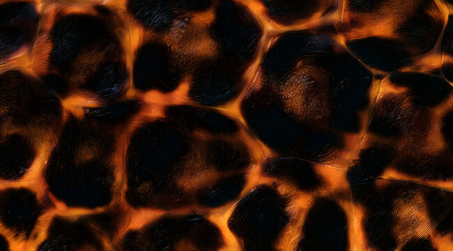 tortoiseshell pattern background with brown and amber colors, seamless animal print texture for fashion design and luxury accessories, abstract organic motif