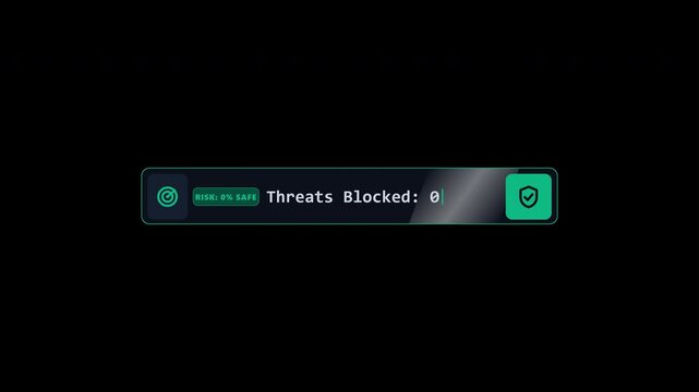 Professional fraud detection security verification input field with scanning laser animation and success checkmark overlay on transparent background