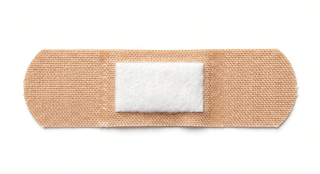 medical adhesive bandage strip, adhesive patch for wound care, sterile sticky wound plaster, skin color medical band aid, first aid plaster dressing, protective health tape strip, beige hospital care 