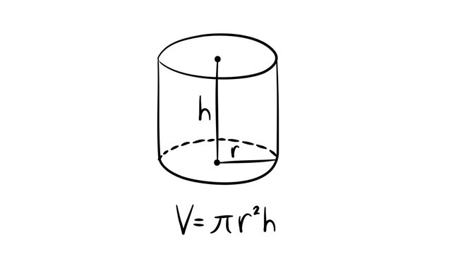 Hand Drawn Sine Trigonometry Formula and Right Triangle Diagram Mathematics Vector Isolated PNG