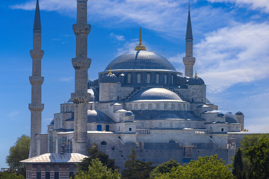Blue Mosque, Sultan Ahmed Mosque in Istanbul, Turkey