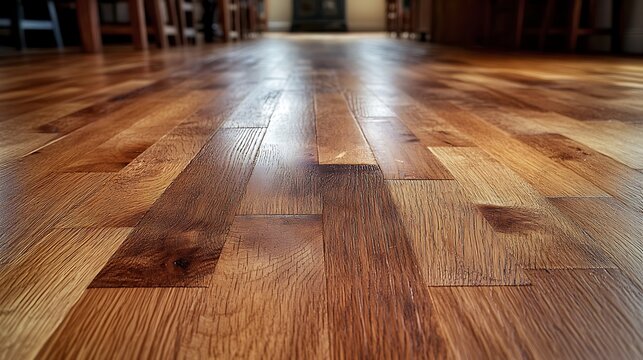 Polished Hardwood Floor.