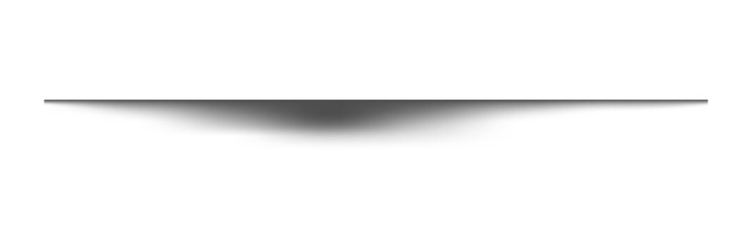 Black drop shadow png overlay effect, transparent background