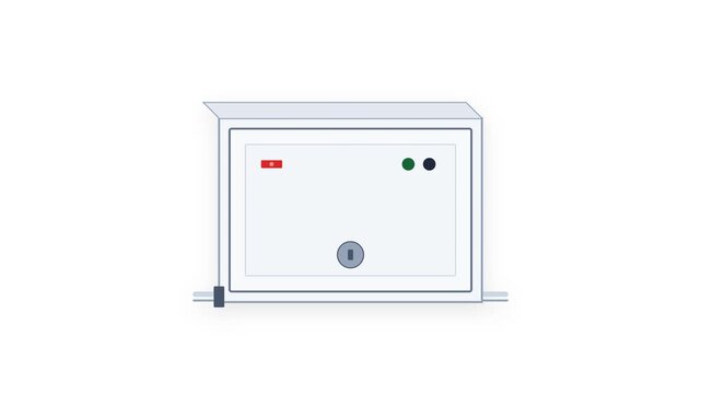 Air Circuit Breaker Withdrawable Cassette Unit Industrial Switchgear Motion Graphic