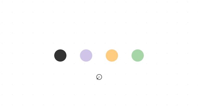 Corporate Design System Color Palette Selector Motion Graphic with Interactive Eyedropper and HEX Code Labels