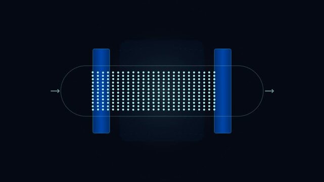 Active Magnetic Regenerator Bed Clean Energy Vector Animation