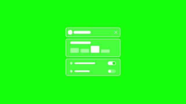 Animated Hamburger Menu Icon Morphing to User Interface Pop-Up Panels and Toggle