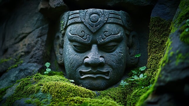 Stone Guardian in Mossy Rock.